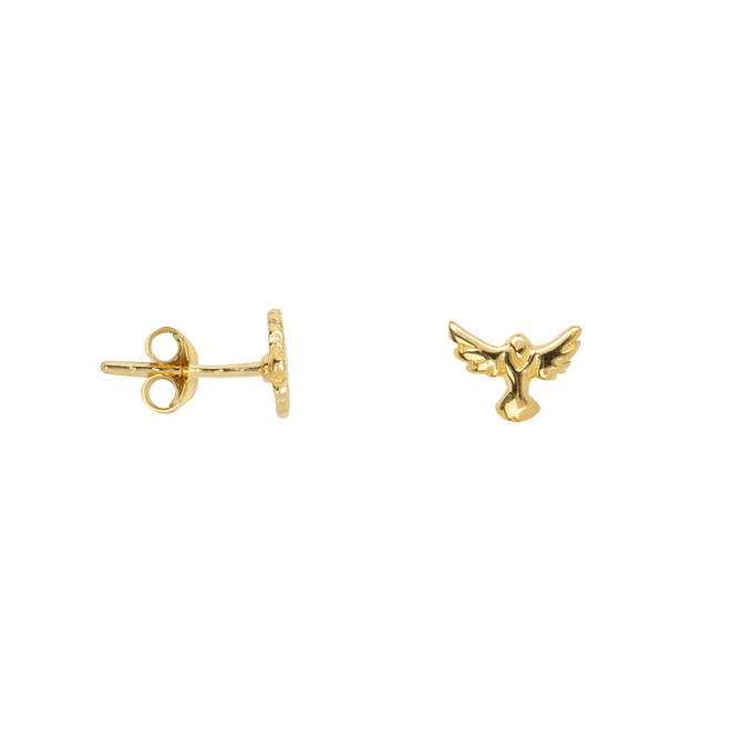 Mini Angel Wings Stud Earring