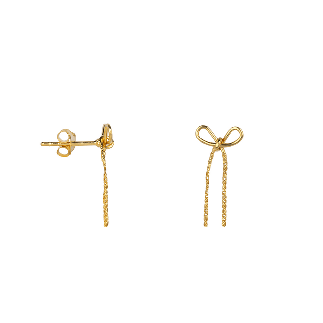 Bow Short Stud Earring