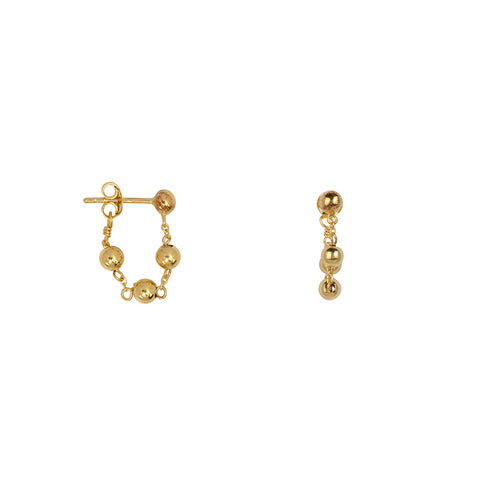 Balls Chain Stud Earring