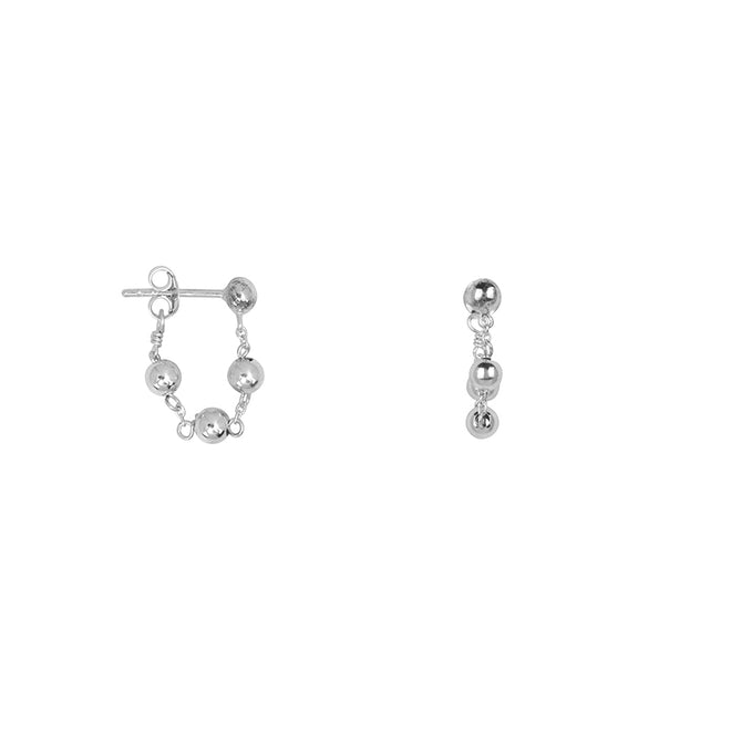 Balls Chain Stud Earring