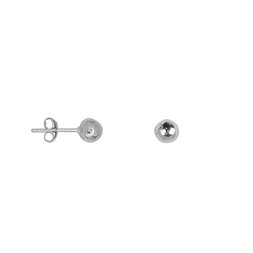 Hammered Medium Ball Stud Earring