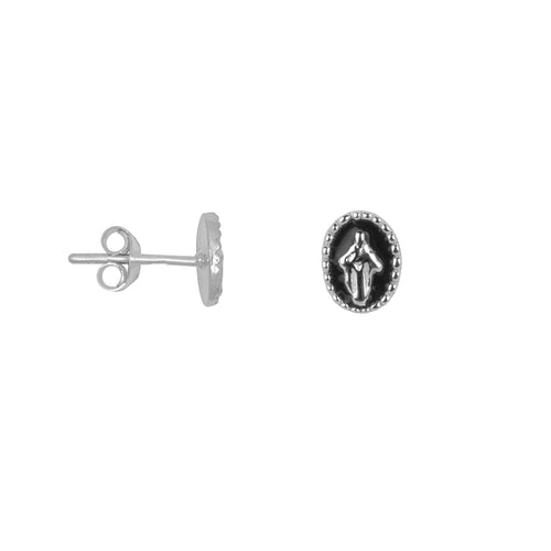 Maria Stud Emaille Earring Purple