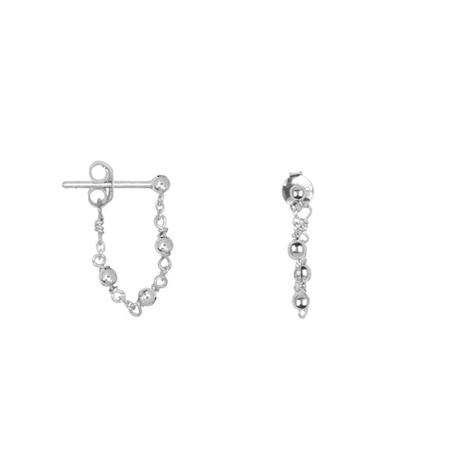 Balls Chain Stud Earring