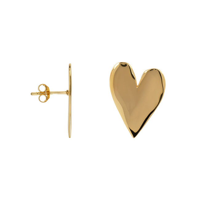 Big Heart Stud Earring