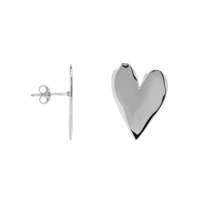 Big Heart Stud Earring