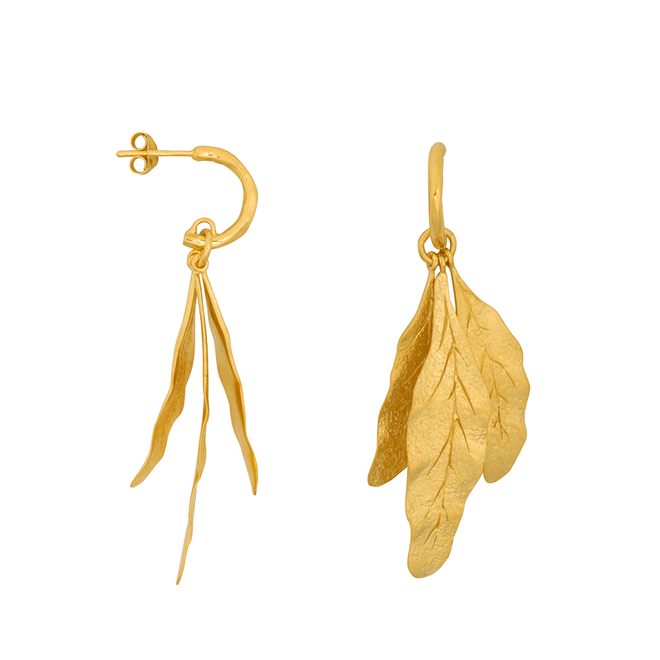 Three-Leaf Stud Earring