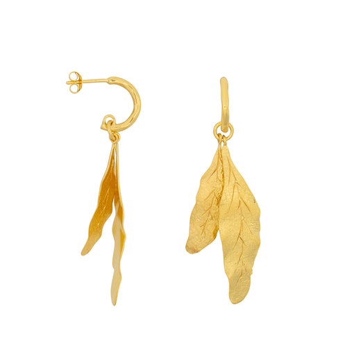 Two Leafs Stud Earring