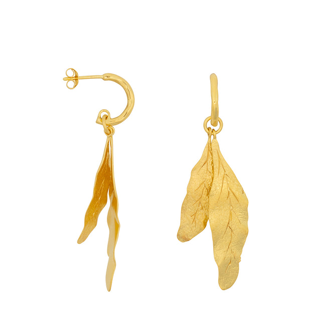 Two Leafs Stud Earring