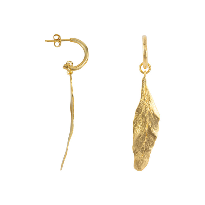 One Leaf Stud Earring