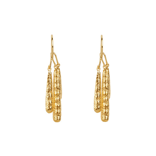 Triple Seed Hook Earring
