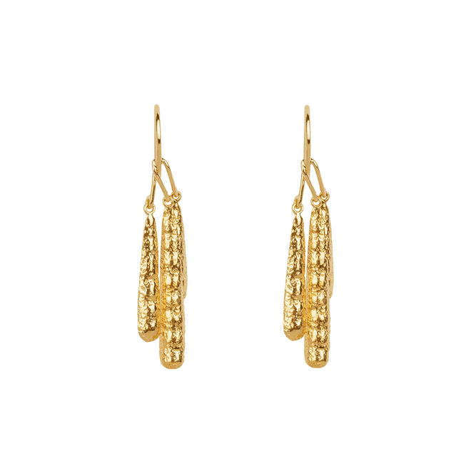 Triple Seed Hook Earring