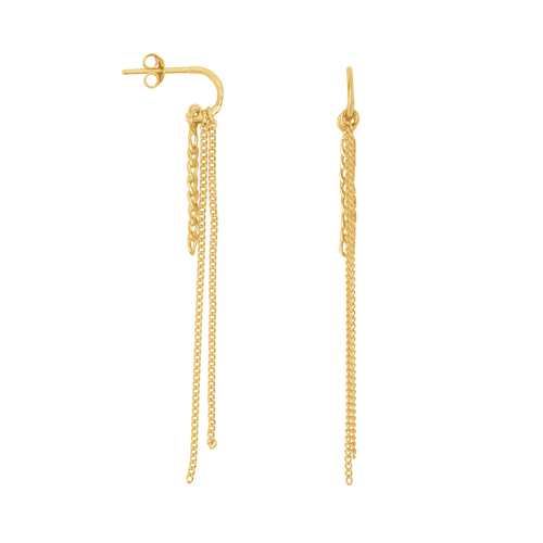 Hoop Chains Stud Earring