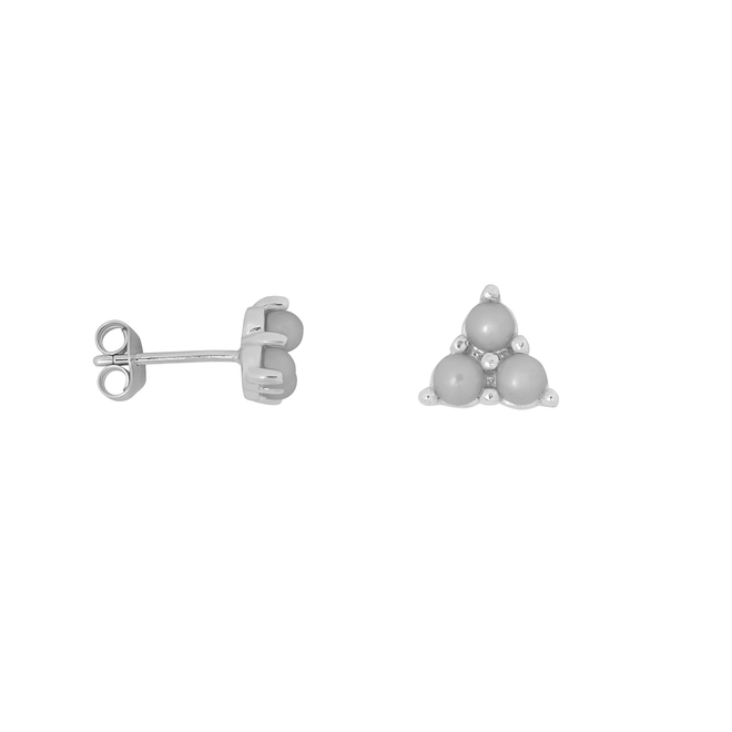 Triplet Pearls Stud Earring (one piece)