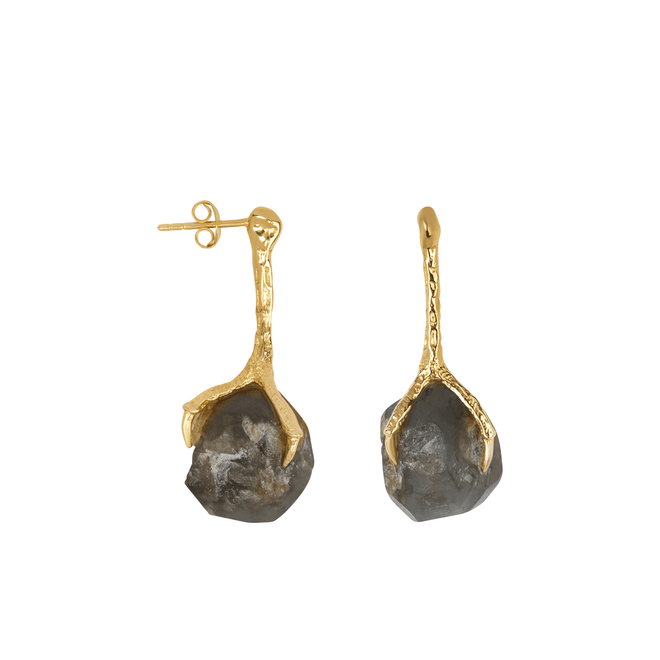 Claw Stud Labradorite Earring (one piece)