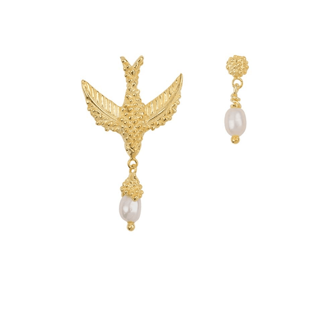 E906a Silver EARRING Bird Pearl Earring Silver 49,95 euro