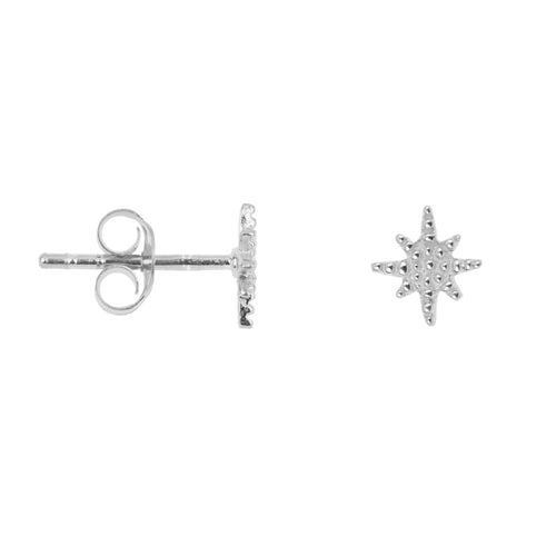 E938 Silver EARRING Dotted Flash Star Stud Earring Silver 22,95 euro