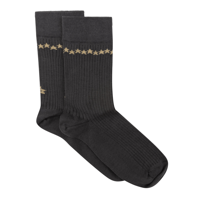 Sock Antracite Golden Stars