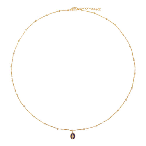 Maria Necklace Emaille Purple