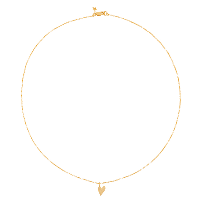 Medium Heart Necklace Plain