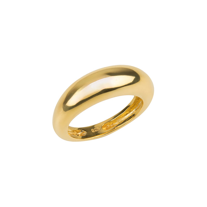 Thick Ring Gold Plated