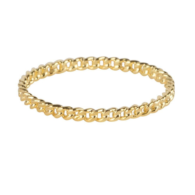 Small Chain Ring Gold Plated - 18
